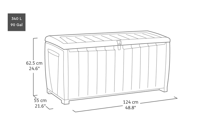 Keter Kissenbox Novel Box 340L