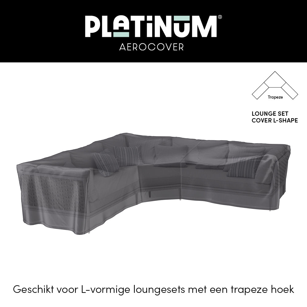 Platinum Lounge Set Abdeckung Eckset Trapez 270x270x100xH70