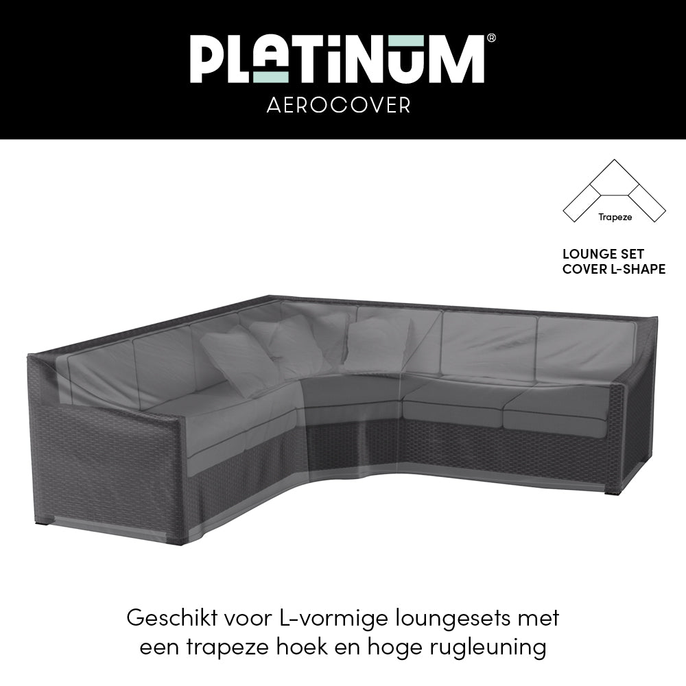 Platinum Lounge-Set-Abdeckung Eckset Trapez 270x270x90xH65/90