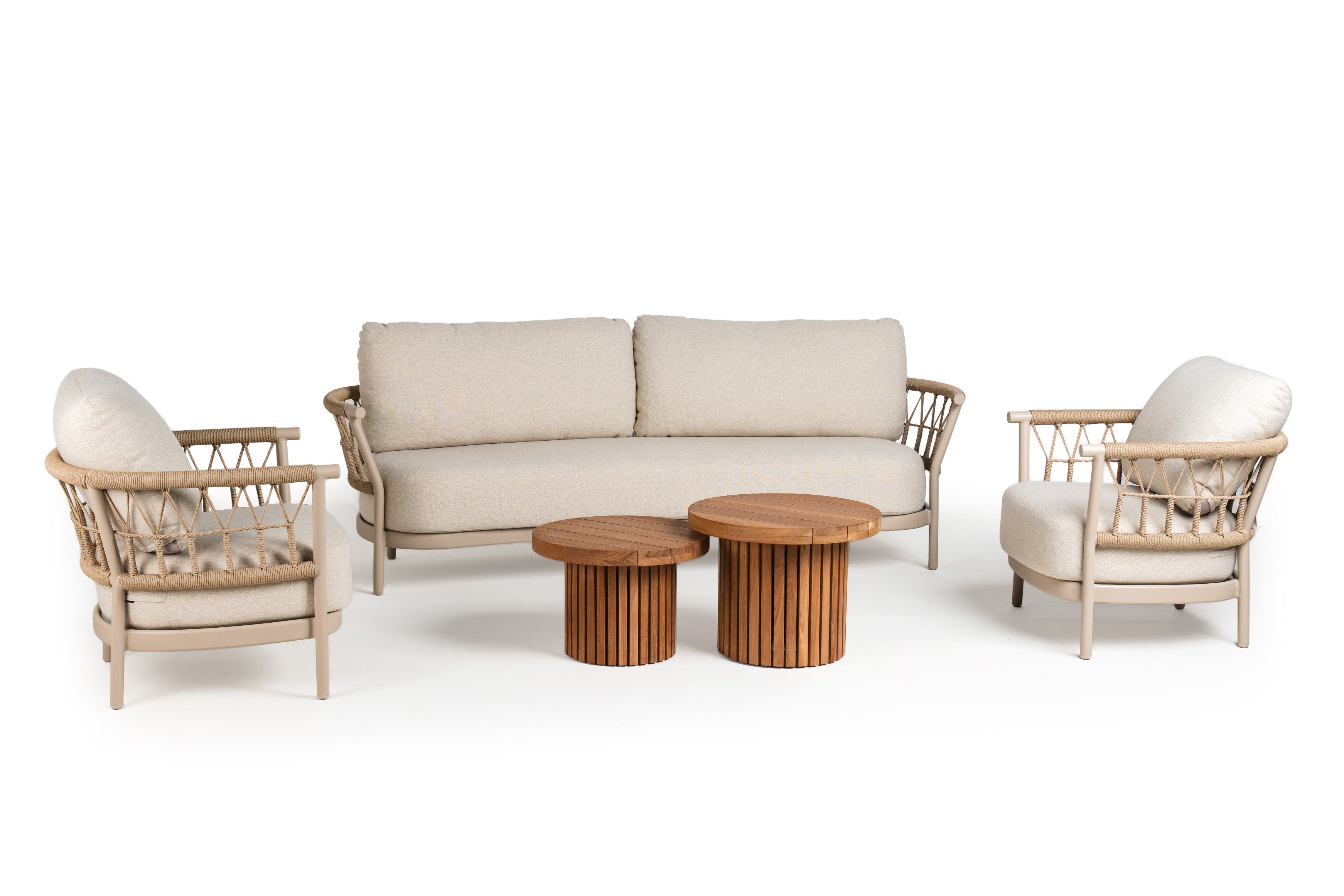 Tierra Outdoor Loungeset Fresca champagne 5-delig