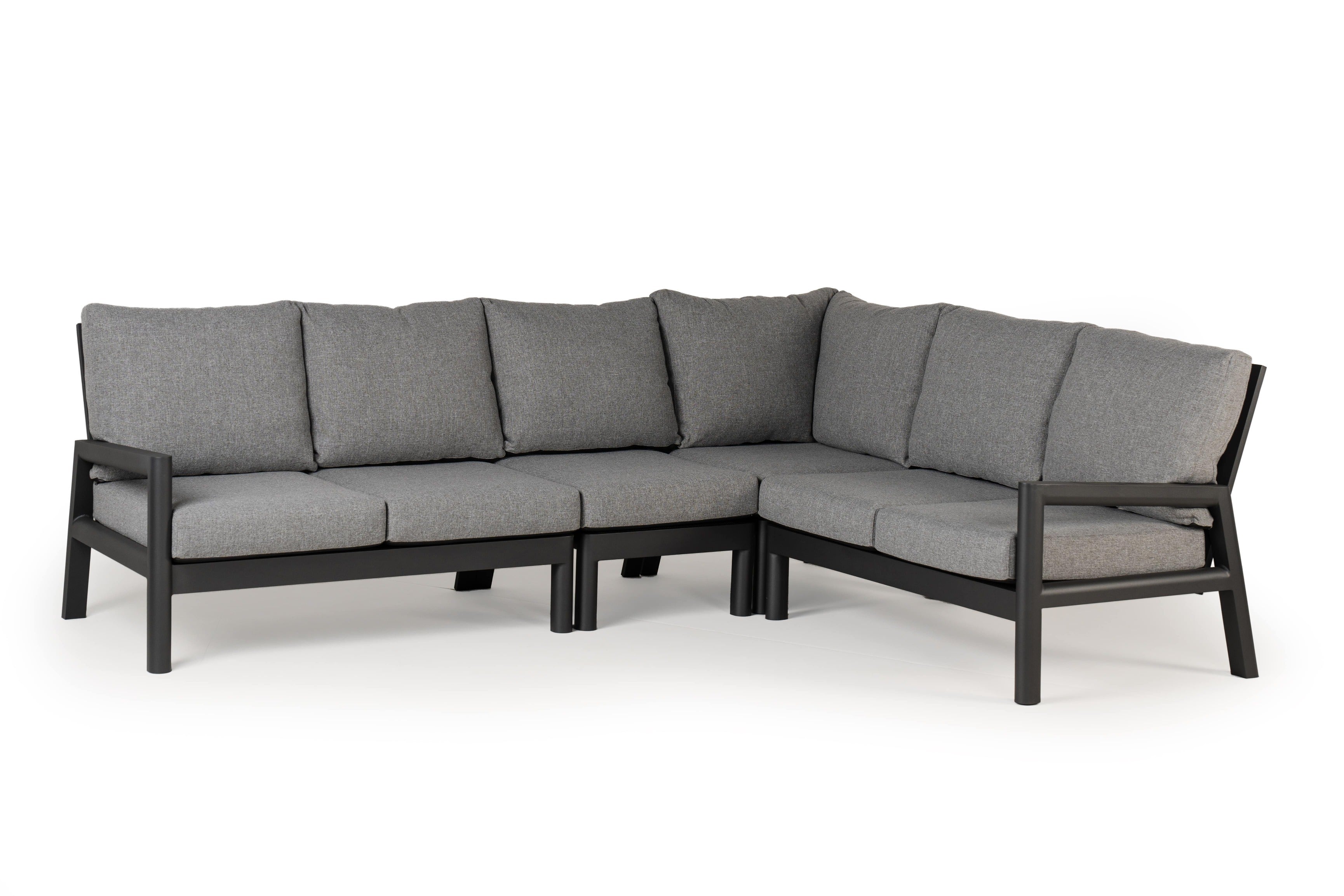 Tierra Outdoor Loungehoek Sevilla charcoal 4-delig