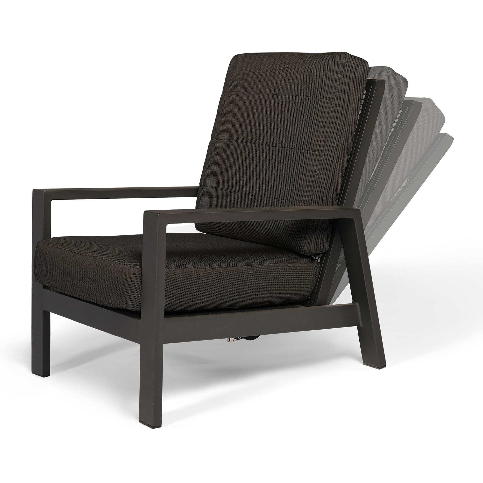 Tierra Outdoor Lounge Chair verstellbar Queens schwarz