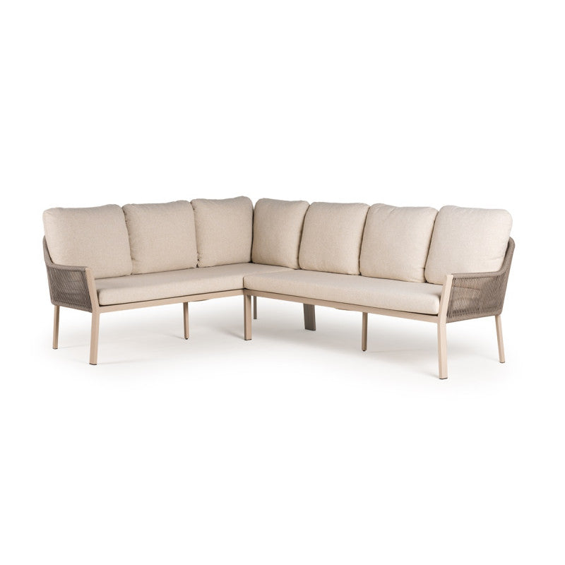 Tierra Outdoor Liv Loungehoek links champagne