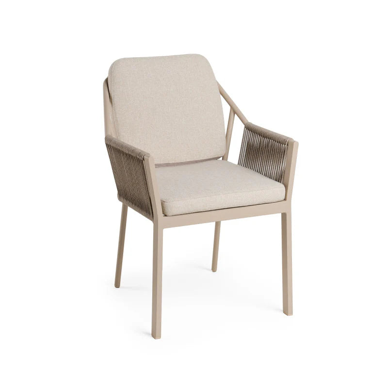 Tierra Outdoor Diningset Liv champagne - Elegante ophira 219x92cm 7-delig