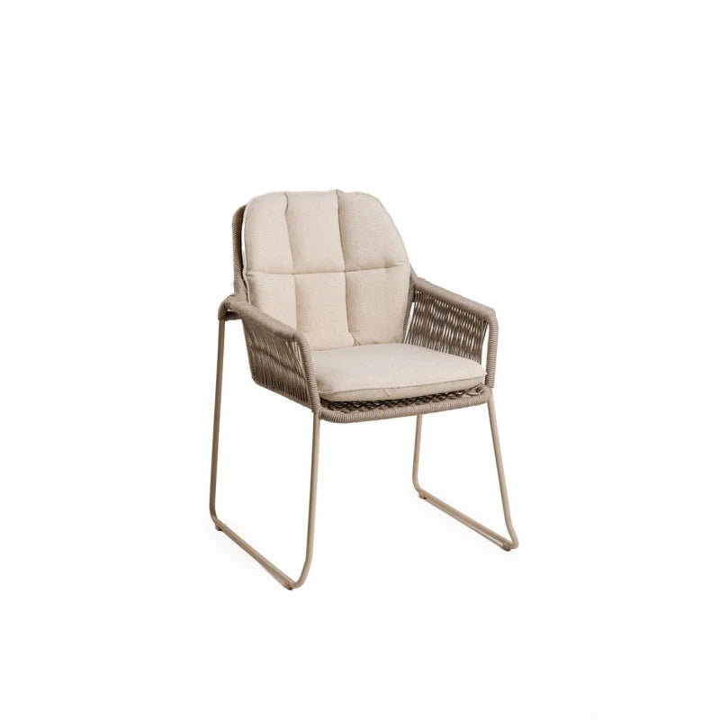 Tierra Outdoor Diningset Rivera champagne - Elegante ophira 219x92cm 7-delig