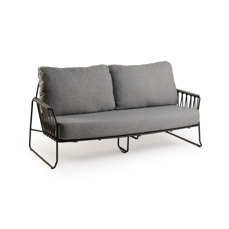 Tierra Outdoor Rivera Loungebank 2-zits mountain grey