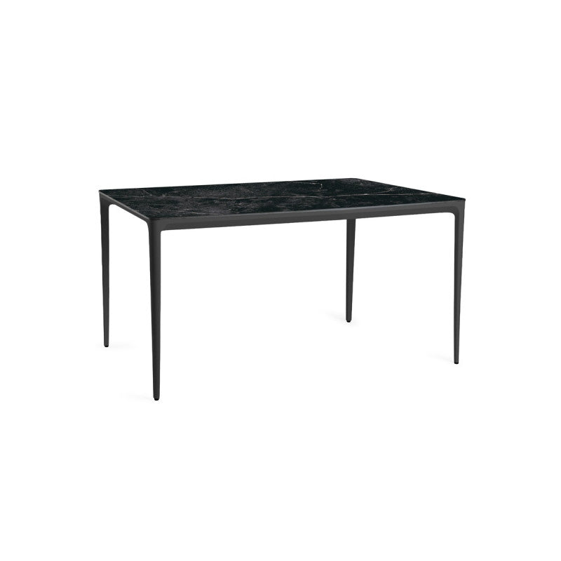 Tierra Outdoor Elegante Diningtafel Trespa marble 160x92cm charcoal