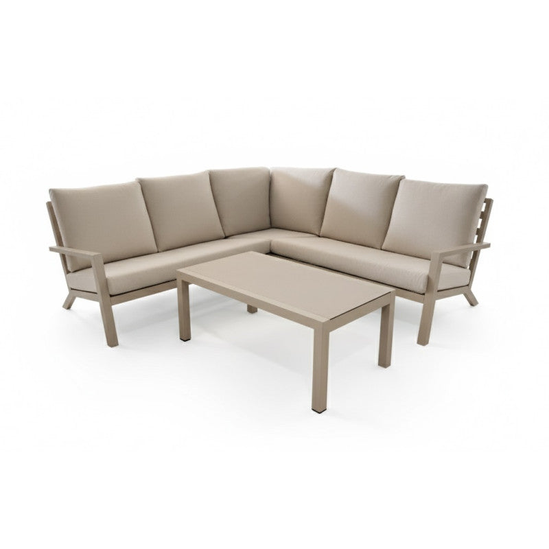 Tierra Outdoor Azzuro Loungehoek champagne 4-delig