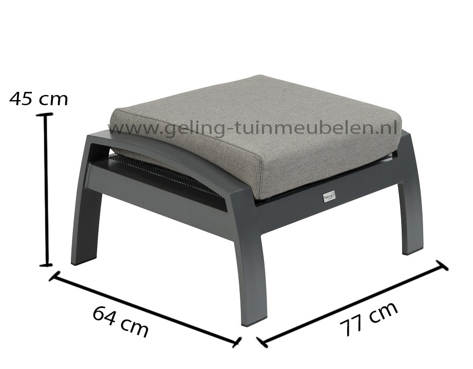 Tierra Outdoor Hocker Valencia anthrazit