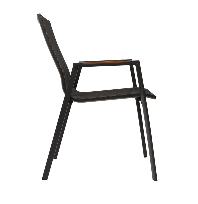 Lesli Living Stapelstuhl Tarragona Teak Negro