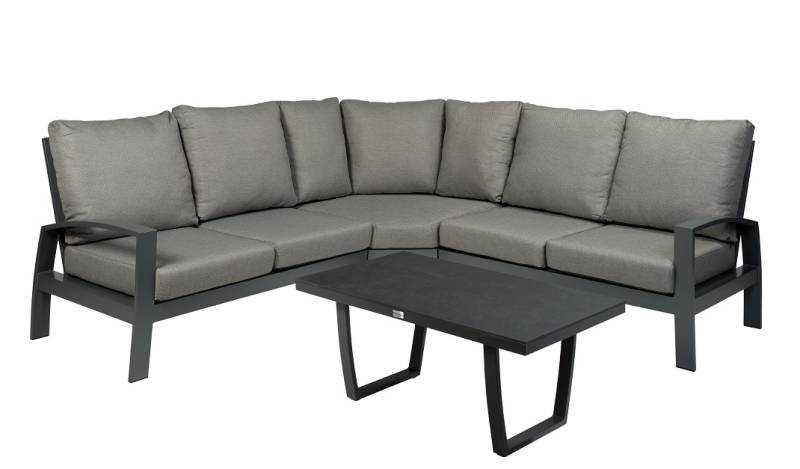 Tierra Outdoor Valencia Lounge-Ecke 4-teilig anthrazit