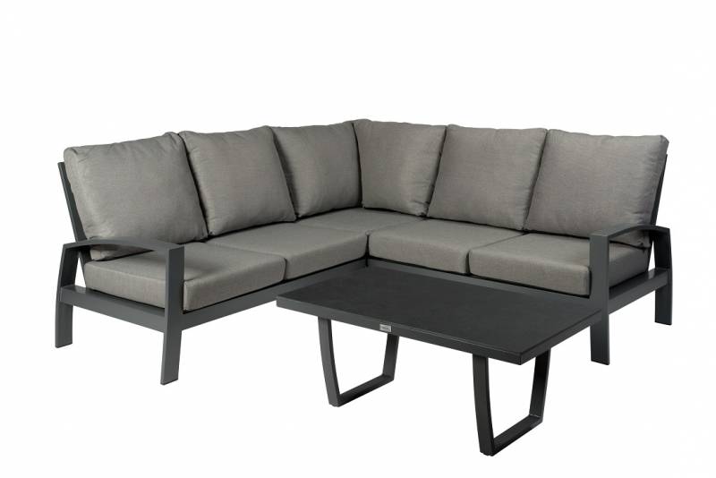 Tierra Outdoor Valencia Lounge-Ecke 4-teilig anthrazit