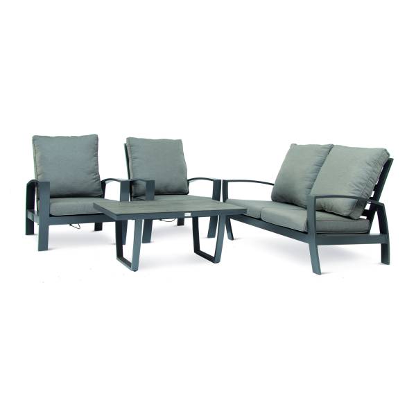 Tierra Outdoor Valencia Lounge-Set 4-teilig anthrazit