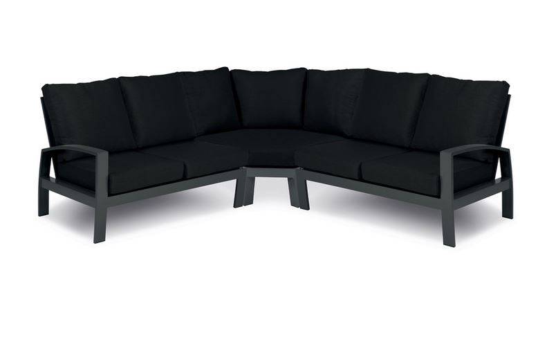 Tierra Outdoor Valencia Lounge-Ecke 3-teilig schwarz