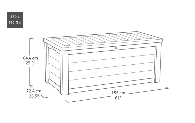 Keter Kissenbox Westwood 570L