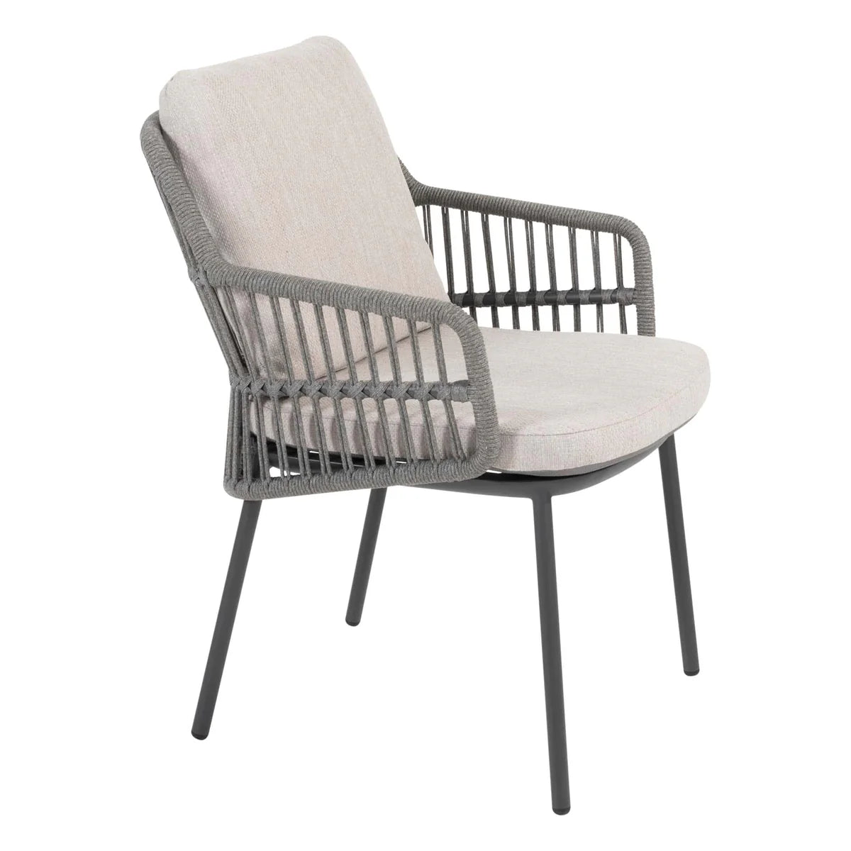 Taste 4SO Diningset Alicante-Manolo antraciet 75x75cm 3-delig