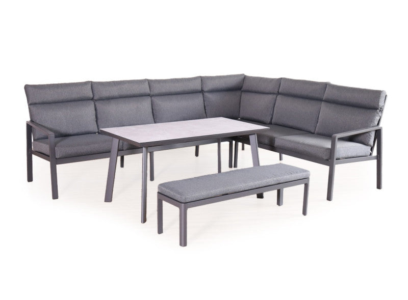 Tierra Outdoor Loungehoek Antonio Charcoal 4-delig