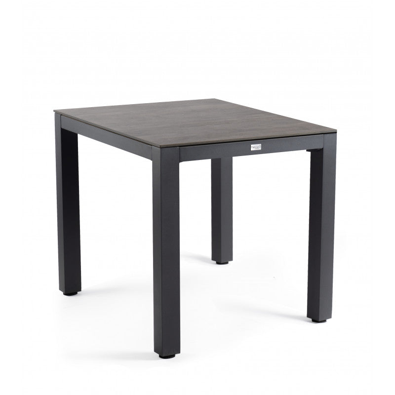 Tierra Outdoor Diningtafel Briga charcoal-forest grey 80x80cm