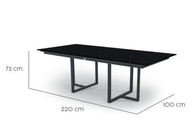 Tierra Outdoor-Esstisch Nida Dekton Kelya 220x100cm