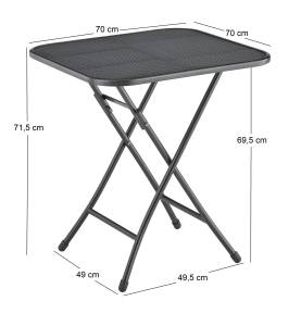 Kettler Klapptisch Stretchmetall 70x70cm