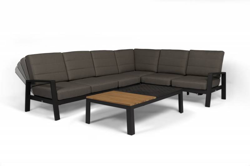 Tierra Outdoor Queens Lounge-Eckholzkohle 5-teilig