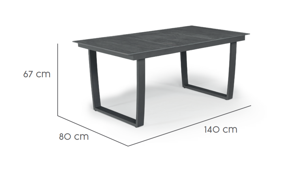 Tierra Outdoor Loungetisch Liv Trespa 150x90