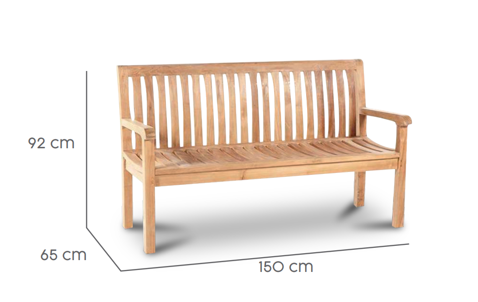 Tierra Outdoor Gartenbank Comfort Teak 150cm