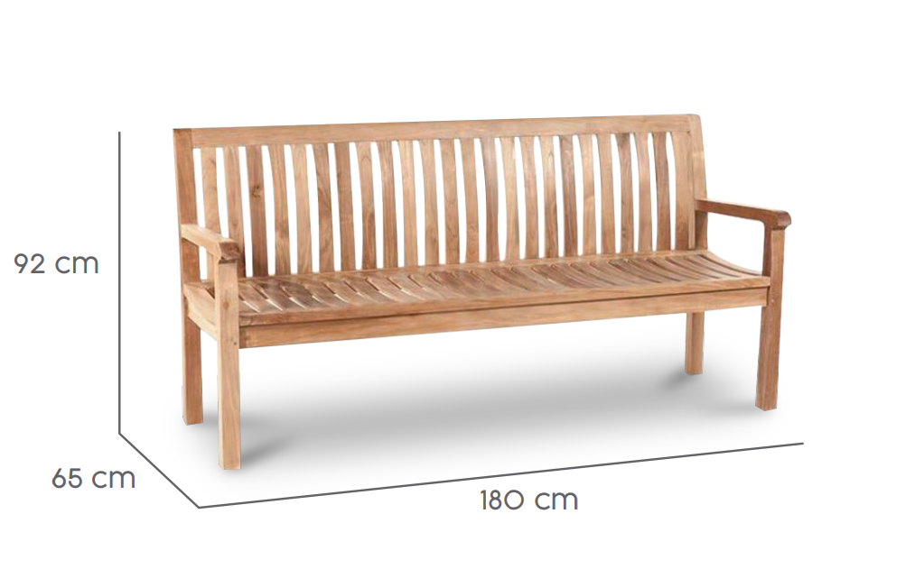 Tierra Outdoor Gartenbank Comfort Teak 180cm