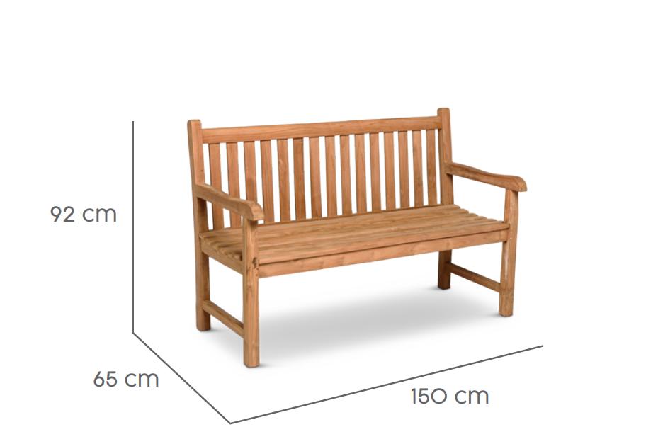 Tierra Outdoor Gartenbank Cordoba Teak 150cm