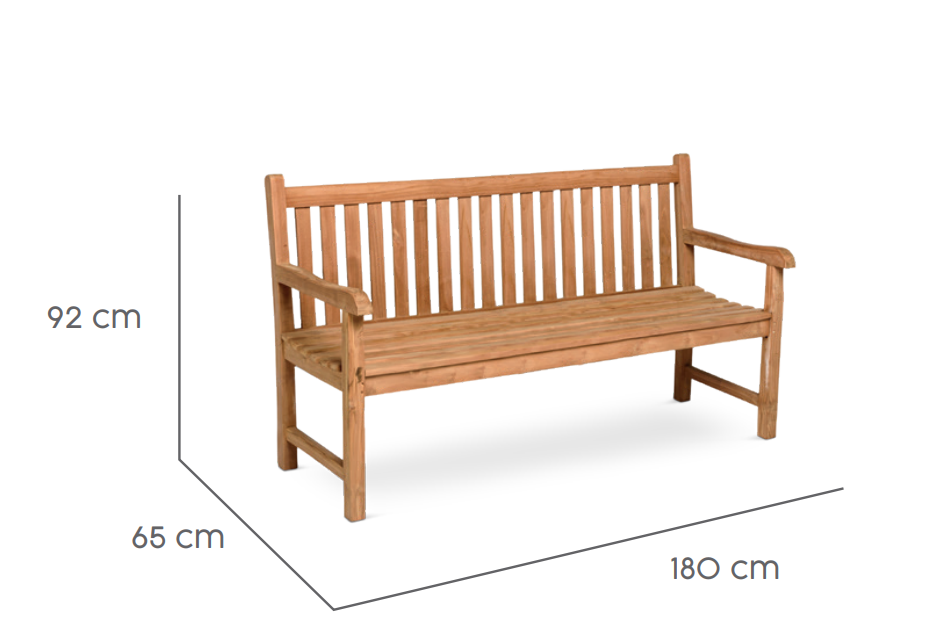 Tierra Outdoor Gartenbank Cordoba Teak 180cm