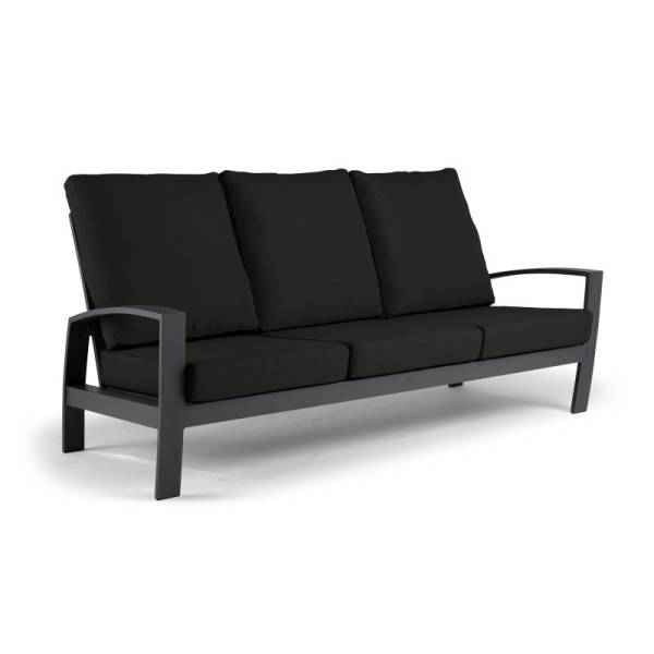 Tierra Outdoor Lounge Sofa 3-Sitzer Valencia schwarz