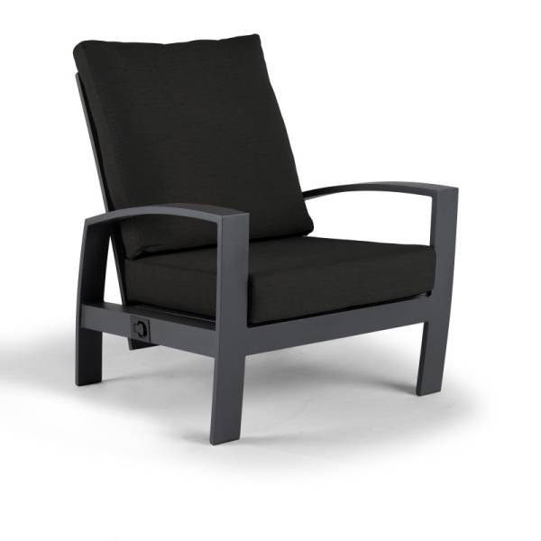 Tierra Outdoor Lounge Chair verstellbar Valencia schwarz