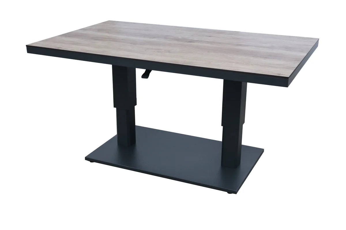 Sens-line Loungetisch verstellbar Castello HPL Holzoptik 120x80cm